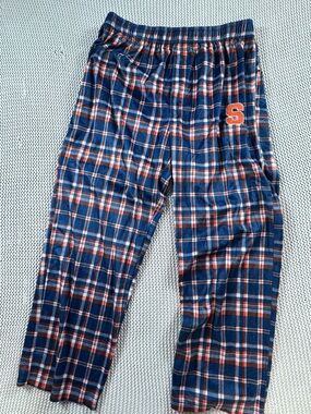 Syracuse Orange Plaid Flannel Pajama Pants XL Bottom Drawers Sleepwear
